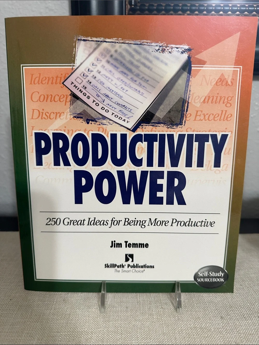 NEW! Productivity Power by Jim Temme - Green/Orange Cover